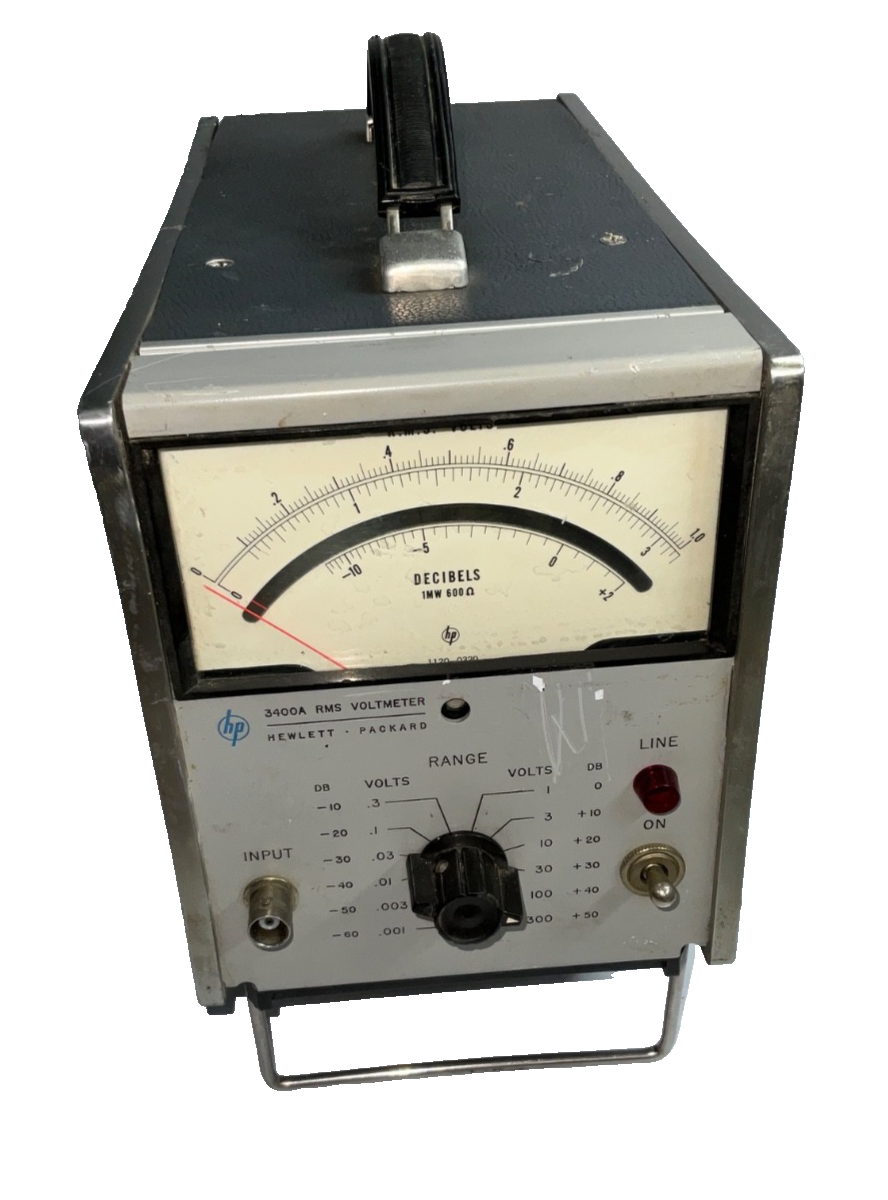 Hewlett-Packard 3400A RMS VOLTMETER, Analog, 10MHz | eBay