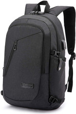 Anti-Theft Travel Laptop Backpack with USB Charging Port Lock,Water Resistant Sl