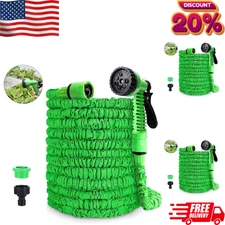 25FT–200FT Expandable Water Hose – Magic Flexible Pipe with Spray Gun for Garden