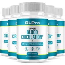 (5 Pack) GLPro Advanced Blood Support Supplement, GLPros Pills (300 Capsules)