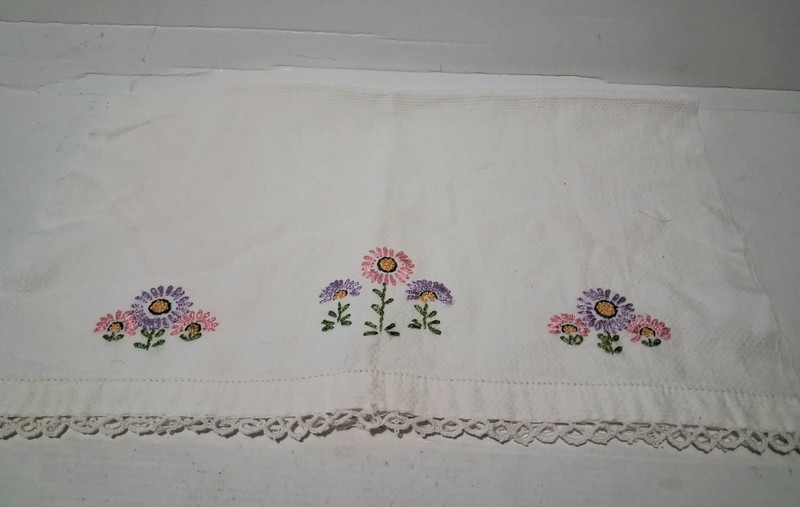 Vintage Embroidered Kitchen Towel