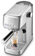 Casabrews 3700 Espresso Cappuccino Machine Milk Frother Stainless Steel