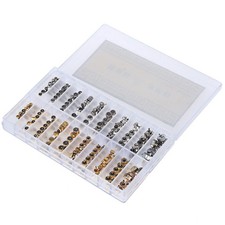 Mixed Sizes Silver Gold Watch Stem Crown Repair Parts Assortment Set Gold Silver