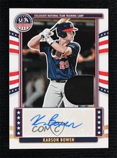 2024 Panini Stars and Stripes Shoes 3/10 Karson Bowen #NTS-KB Auto uw5