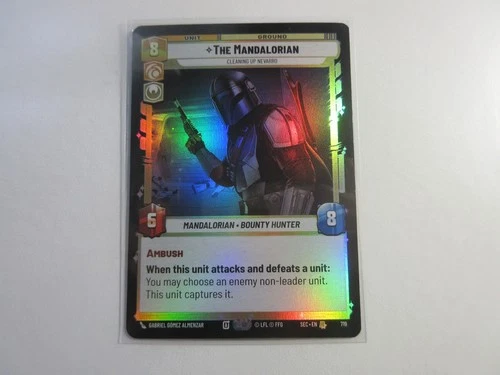 The Mandalorian Foil Secrets of Power Star Wars Unlimited NM