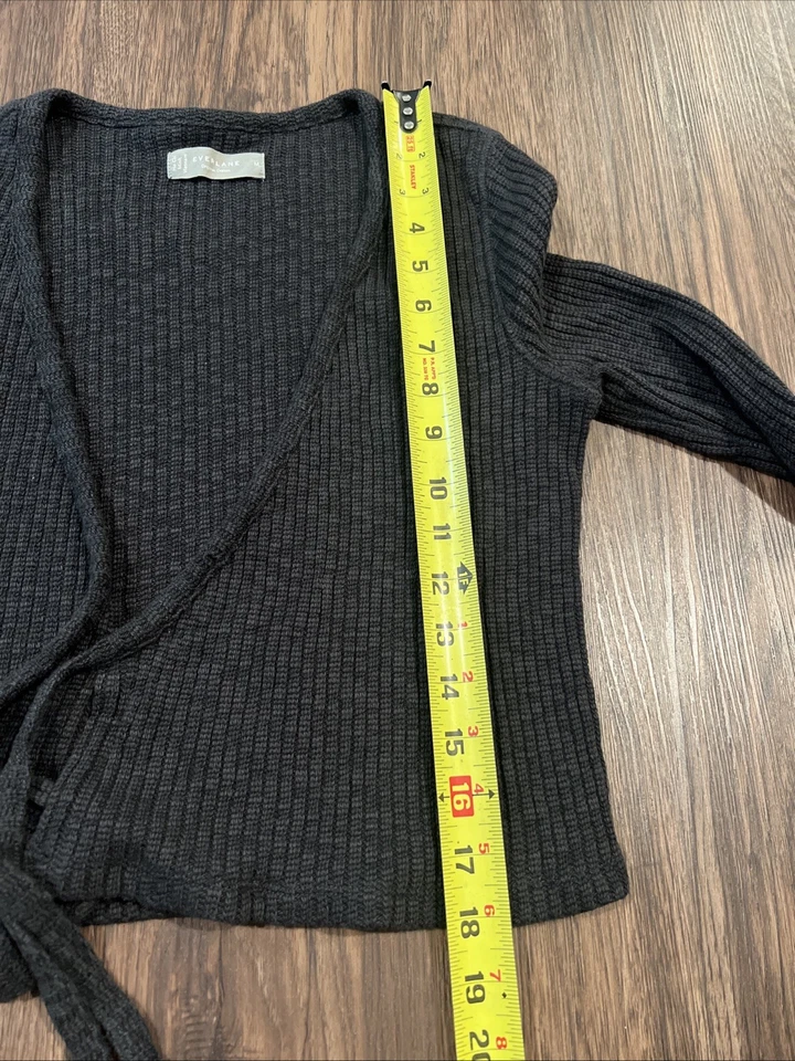 Suéter Everlane Acogedor Envolvente Acanalado Negro Mujer Talla M Foto 3 de 4