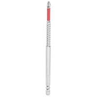 "FüR PH2 Anti-Rutsch Phillips-Schraubenbit 1/4\" Schaft 6\" Magnetisch Silber/Rot"