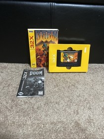 Sega Genesis 32X Doom Complete in Box with Manual 1994 Edition. Tested 04/26.