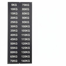Weight Block-Weight Sticker Pounds and Kilograms Weight Stack Label Rounded