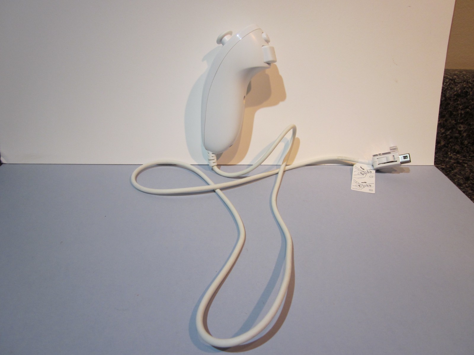 Nintendo Wii White Nunchuck Controller Official Genuine OEM RVL-004 Tested