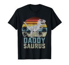 Daddysaurus T Rex Dinosaur Daddy Saurus Family Matching T-Shirt