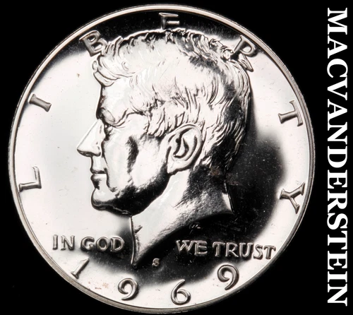 1969-S Kennedy Half Dollar- Silver- Choice Gem Proof Luster No Reserve #i9443