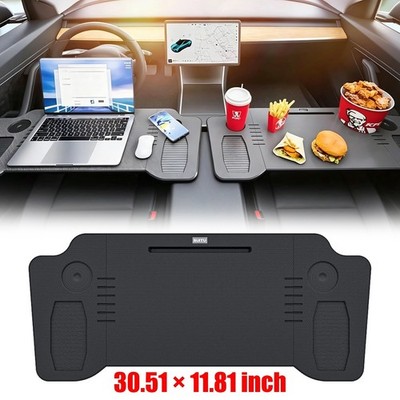 Car Steering Wheel Tray Desk Foldable Drink Food Work Table for Tesla Model 3 Y