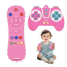 Silicone Teething Toys for Babies 3 Months TV Remote Control Game Controller De