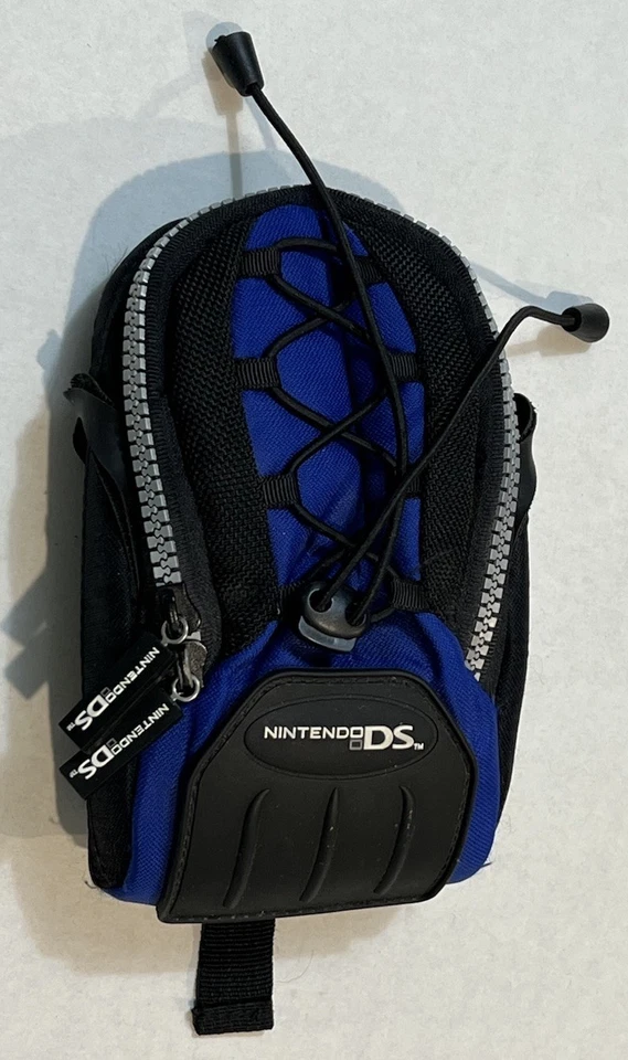 Estuche de transporte con cremallera suave para Nintendo DS azul/negro bonito Foto 2 de 4
