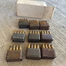 US Military Issue M1 Garand 30-06 Enbloc En Bloc Clip USGI Lot 9 Clips + Shells