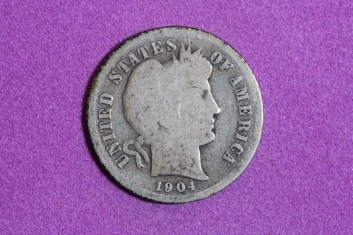 ESTATE FIND 1904 S Barber Dime #K60297