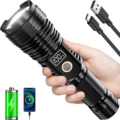 Childbot Flashlights High Lumens Rechargeable 10000Lm Led Super Bright Flash