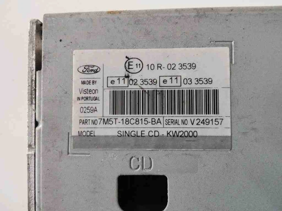 FORD FOCUS DAW, DBW Musik-Player mit GPS 7M5T18C815BA 1.80 Diesel 2007 31916718 - Bild 3 von 4