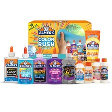 Elmer's Color Rush Slime Kit, Includes Liquid Glue, Activator, Makes Color