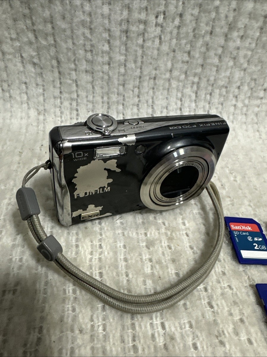Fujifilm Digital Camera Black FinePix F70 EXR 10.0MP Tested Plus