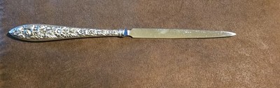 1818 S. Kirk & Son Repousse Sterling Silver Ornate Collectible Letter Opener 