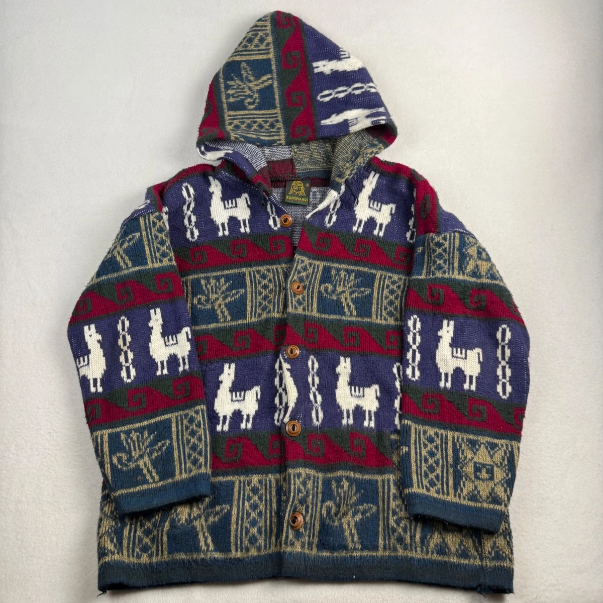Vintage Alpaca Cardigan In Men