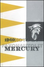 1960 Mercury Owners Manual 60 Owner Guide Book Monterey Montclair Park Lane