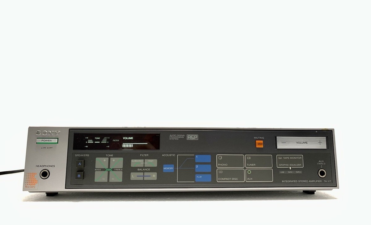 希少 SONY TA-V7 プリメインアンプ 80's Sony TA-V7 プリメインアンプ 動作良好 レアなアンプです - メルカリ