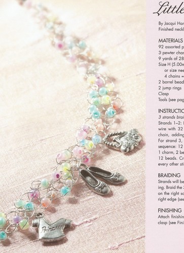 Crochet Wire Bead Jewelry Patterns Beading Necklaces Bracelets Leisure Arts N61 - Picture 16 of 24