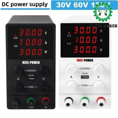 USB DC Regulated Laboratory Power Supply Adjustable 30V 10A 60V 5A Switching 3A