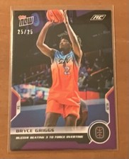 2021 TOPPS NOW OVERTIME ELITE #3 BRYCE GRIGGS NUMBERED 25/25 PURPLE PARALLEL