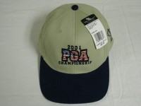 Pga Championship Hat 2001 Atlanta (tan/blue) Norman Golf Cap Pga Championship Hat 2001 Atlanta (tan/blue) Norman Golf Cap