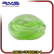 TUBO BENZINA CARBURANTE 5x10mm ROTOLO 5m MOTO SCOOTER Verde INTERNO 5mm
