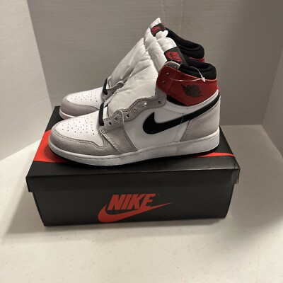 jordan 1 light smoke grey white laces