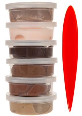 Silk Clay  6x 14g Sortiment Hautfarben Neu & Versiegelt