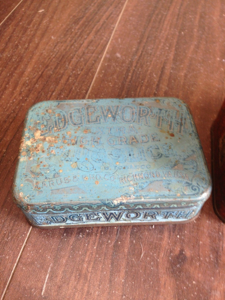 Lot of 3 Vintage Tobacco Tins Myrtle Cut Edgeworth Murray's