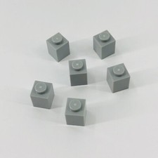 3005 LEGO Parts Brick 1x1 LIGHT BLUISH GRAY 6 