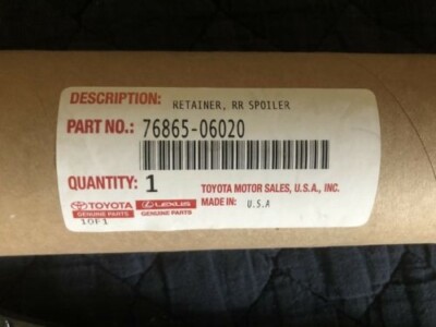 2020 Toyota Camry trunk spoiler retainer 76865-06020 | eBay 