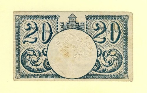 CROATIA 20 HELERA 1919 VF++ MUNICIPALITY OF SPLIT CITY - SPALATO CITY