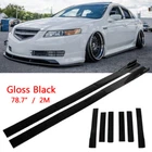 For Acura TL 2000-2014 78.7'' Side Skirt Splitter Extension Rocker Panel Spoiler