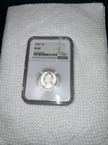 1959 Jefferson Nickel PF67 NGC Certified