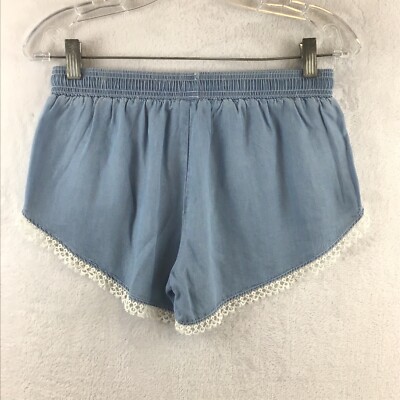 【THEAIRTOWN】 decoration denim short POHADON Y2K Blue Denim Shorts Summer Casual Loose Straight