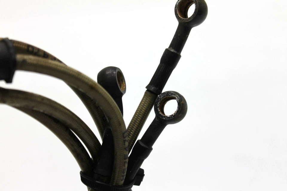 Sym RV250 2007 líneas de freno trenzadas de acero teléflex delantero trasero HS2FF470 Foto 3 de 4