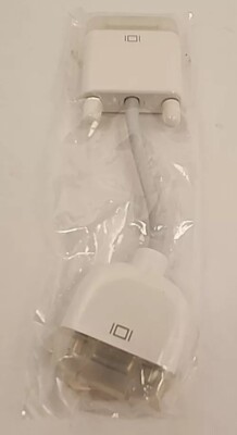 Genuine Apple Mac Male DVI to VGA Monitor Video Adapter Cable (DVI-I to VGA) NEW