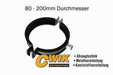 Rohrhalterung mit Gummieinlage Absaugrohr Halter Gummihalterung