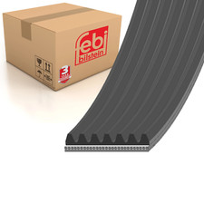 Image of 7 Ribbed Auxiliary V Belt Aux Multi 1076mm 7PK1076 Fits Fiat Febi 38909