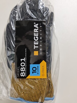 TEGERA 8801 infinity Montagehandschuhe Schutzhandschuhe 6 PAAR Größe 10