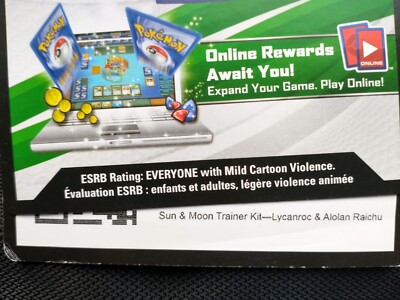pokemon sun and moon trainer kit card list Pokémon TCG Sun & Moon Trainer Kit - Lycanroc and Alolan Raichu Code Card
