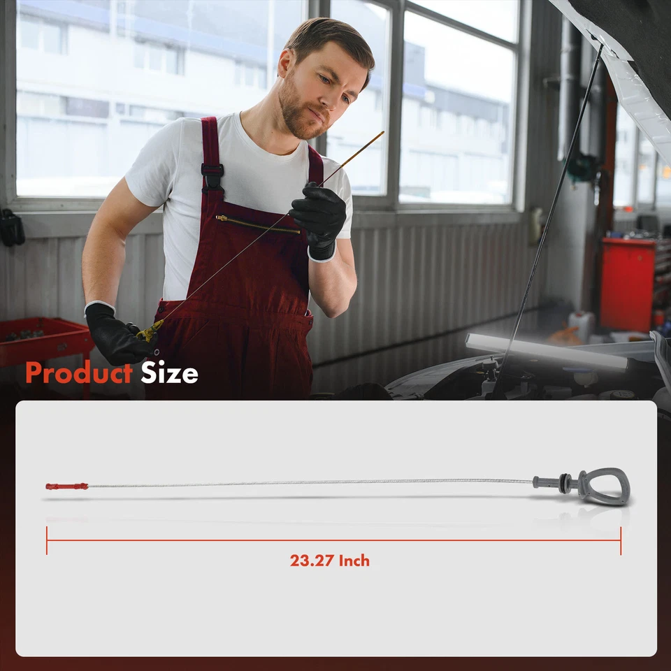 Varilla de medición de aceite de motor para Mercedes-Benz CL500 2000-2006 CLK320 CLK430 E320 E430 Foto 4 de 4